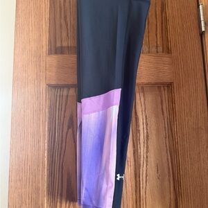 Under Armour Women’s Leggings in Black and Lavender
